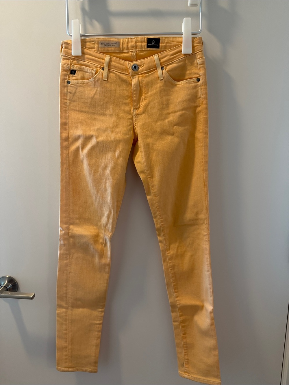 Ag Adriano Goldschmied Skinny Jeans in Light Orange